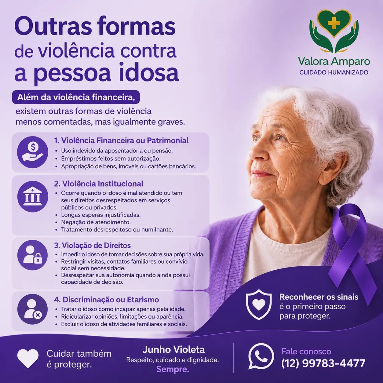 Junho Violeta — cuidar também é aprender: outras formas de violência contra a pessoa idosa em São José dos Campos